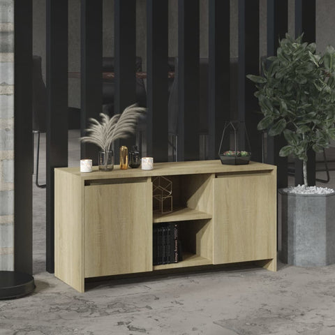 TV Cabinet Sonoma Oak 102x37.5x52.5 cm Engineered Wood 809794