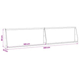 Retaining Wall 2 pcs 100 x 12 x 30 cm Stainless Steel Silver 8015140