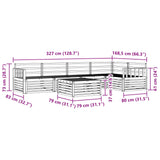 Outdoor Sofa Set 6 pcs Natural 3373489