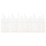 Wall Headboard White 185x3x80 cm Solid Wood Pine 824814