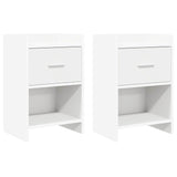 Bedside Tables 2 pcs White 40 x 30 x 60 cm Engineered Wood 8010980