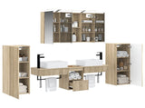 Bathroom Furniture Set 6 pcs Sonoma Oak 3407129