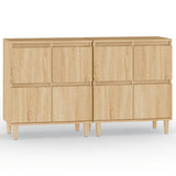 Sideboards 2 pcs Sonoma Oak 60x35x70 cm Engineered Wood 3185754