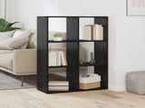 Book Cabinet Black Oak 69.5 x 29 x 103.5 cm Engineered Wood 879665