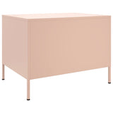 ZNTS Coffee Table Pink 68x50x50.5 cm Steel 843031