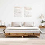 Bed Frame without Mattress Old Wood 160x200cm Engineered Wood 3329037