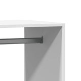 Wardrobe White 77x48x102 cm Engineered Wood 840807