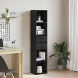 Book Cabinet Black Oak 36 x 30 x 171 cm Engineered Wood 862499