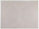 Indoor Rug GALATI Cream 120 x 120 cm Polyester 42022798