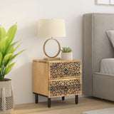 ZNTS Bedside Cabinet 40x33x46 cm Solid Wood Mango 358210