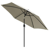 Parasol Sand White 3m Steel Pole 40770