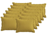 Cushion with Pillow HOUTEN 12 pcs Light Green Faux Linen 934602