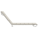 Sunlounger Cushion GEMERT 100% Polyester White 200 x 60 x 3 cm 948503