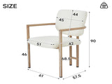 Set of 2, metal chairs, dining chairs, suitable for homes, restaurants, living rooms, and cafes, N606P379251B