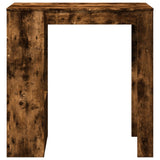 Bar Table with Racks Smoked Oak 102x50x103.5 cm Engineered Wood 854359