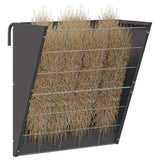 Hanging Hay Feeder Black 61 x 33 x 66 cm Cold-Rolled Steel 874633