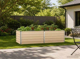Raised Garden Bed Ivory 160 x 80 x 55 cm cold-rolled steel 8006403