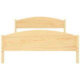 Bed Frame Natural wood Solid pine wood, plywood 160 x 200 cm 322030