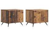 Bedside Cabinet 2 pcs Old Wood 43 x 34.5 x 50 cm 895502