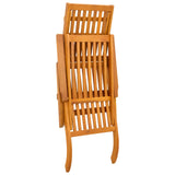 Reclining and Folding Sunlounger Folding 2 pcs Natural 3415407