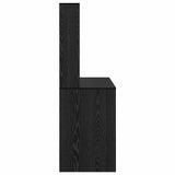 Desk with Shelf Black Oak 91 x 50 x 149 cm Engineered Wood 869259
