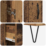 Highboard Old Wood 69.5 x 34 x 180 cm Engineered Wood 3415719