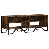 TV Cabinet Smoked Oak 122x34x41 cm Engineered Wood 848571