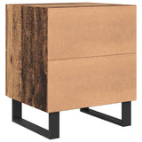 Bedside Cabinet 2 pcs Old Wood and Black 40 x 35 x 47.5 cm 884067