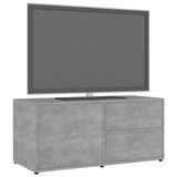 TV Cabinet Concrete Grey 80x34x36 cm Engineered Wood 801854