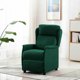 Massage Chair Dark Green 93.5 x 67.5 x 101.5 cm Fabric 348355
