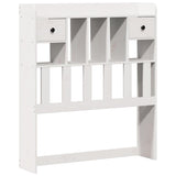 Bookcase Bed without Mattress White 75x190cm Solid Wood Pine 3322677