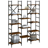 Bookshelf Smoked Oak 127.5x28.5x172.5 cm Engineered Wood 838870