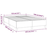Box Spring Bed Frame Light Grey Double Fabric 3121199