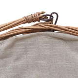 Firewood Basket with Handle 60x44x55 cm Natural Willow 286988