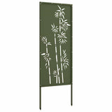 Garden Privacy Screen Olive green 50 x 140 cm Cold-rolled steel 876297