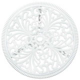 Garden Bistro Set 3 pcs White Aluminium 42002384