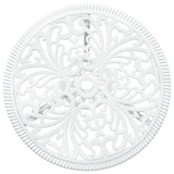 Garden Bistro Set 3 pcs White Aluminium 42002392