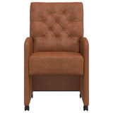 Dining Chairs with Wheels 2 pcs Brown 58 x 67 x 97 cm 42017858