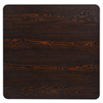 ZNTS Bistro Table MDF and Steel Square 80x80x75 cm Dark Ash 245611