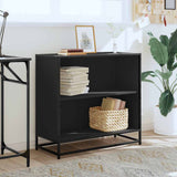 Book Cabinet Black 80.5x35x76 cm Engineered Wood 849104