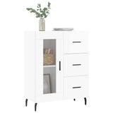 Sideboard High Gloss White 69.5x34x90 cm Engineered Wood 828062