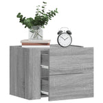 ZNTS Wall-mounted Bedside Cabinets 2 pcs Grey Sonoma 45x30x35 cm 848336