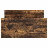 Bed Frame without Mattress Smoked Oak 75x190 cm Engineered Wood 835950