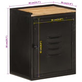 Bathroom Cabinet 40x30x50 cm Iron and Solid Wood Mango 358565