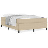 Bed Frame with Mattress Light Green Grey 140 x 200 cm Fabric 3399129