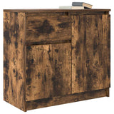 Sideboard with Drawer Smoked Oak 71x35x65 cm Engineered Wood 861602