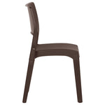 Garden Chairs 2 pcs Mocha Polypropylene 317727