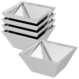 Garden Planter 5 pcs Silver 35 x 35 x 15 cm Stainless Steel 873805