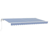 Retractable Awning Blue 400 x 200 cm Fabric 3329767