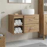 Bathroom Furniture Set 2 pcs Artisan Oak Engineered Wood 3403927